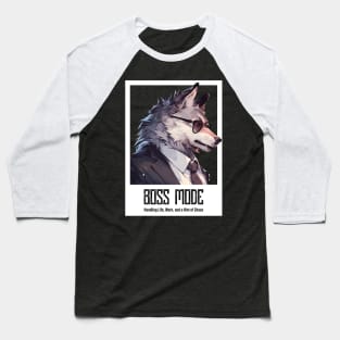 Wolf Boss Mode Baseball T-Shirt